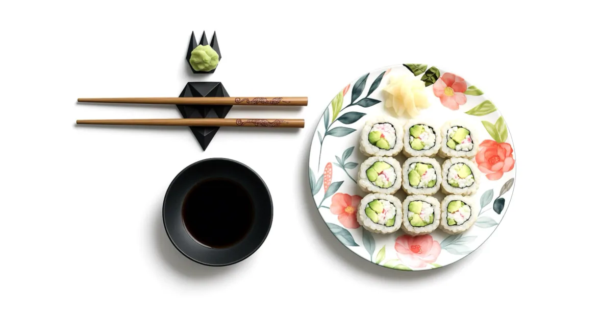Sushi-eating accessory, 3